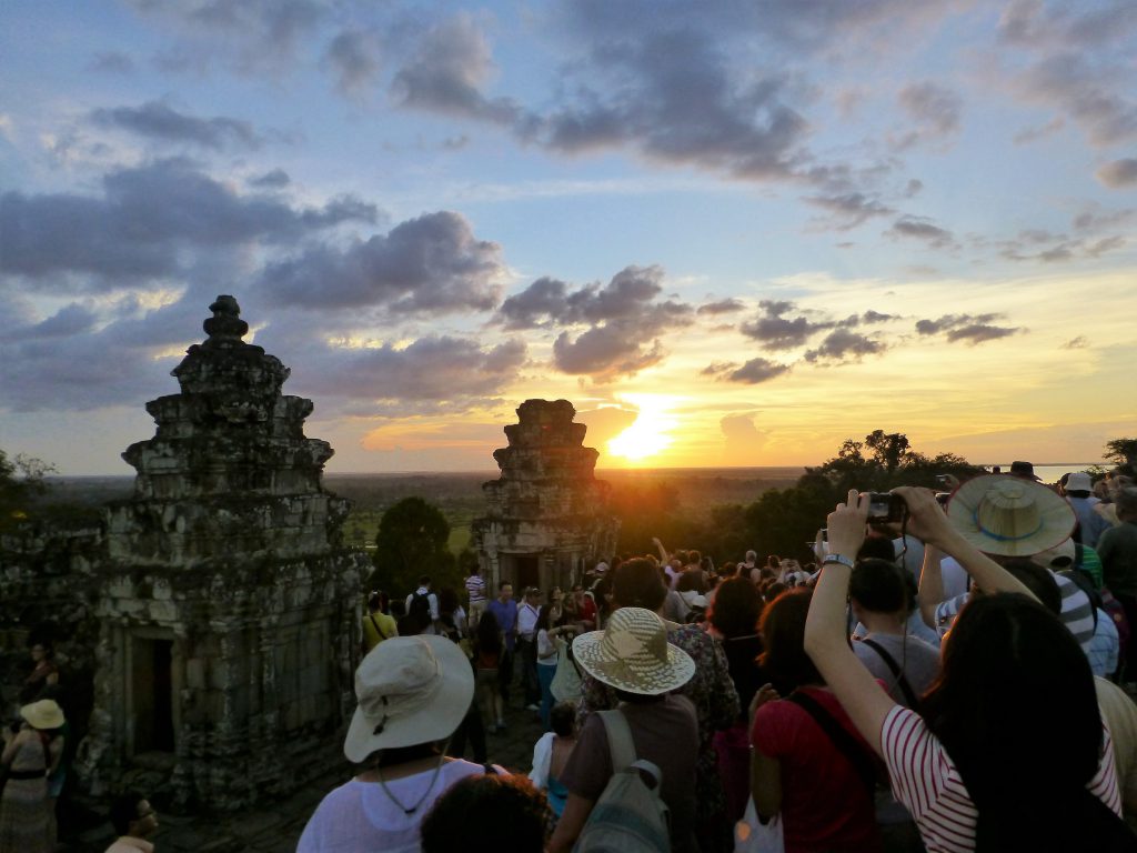 Zonsondergang Cambodia - Siem Reap