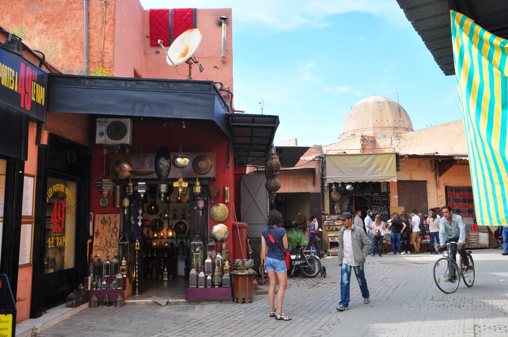 Opgelicht in de Souks van Marrakesh - Marokko