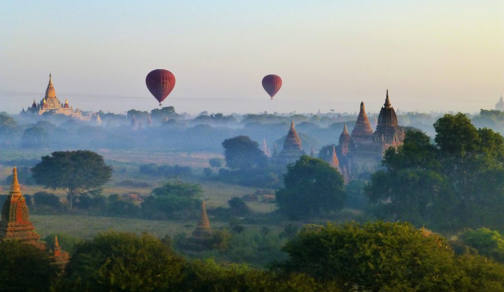 Hot Air Balloons at Bagan Myanmar