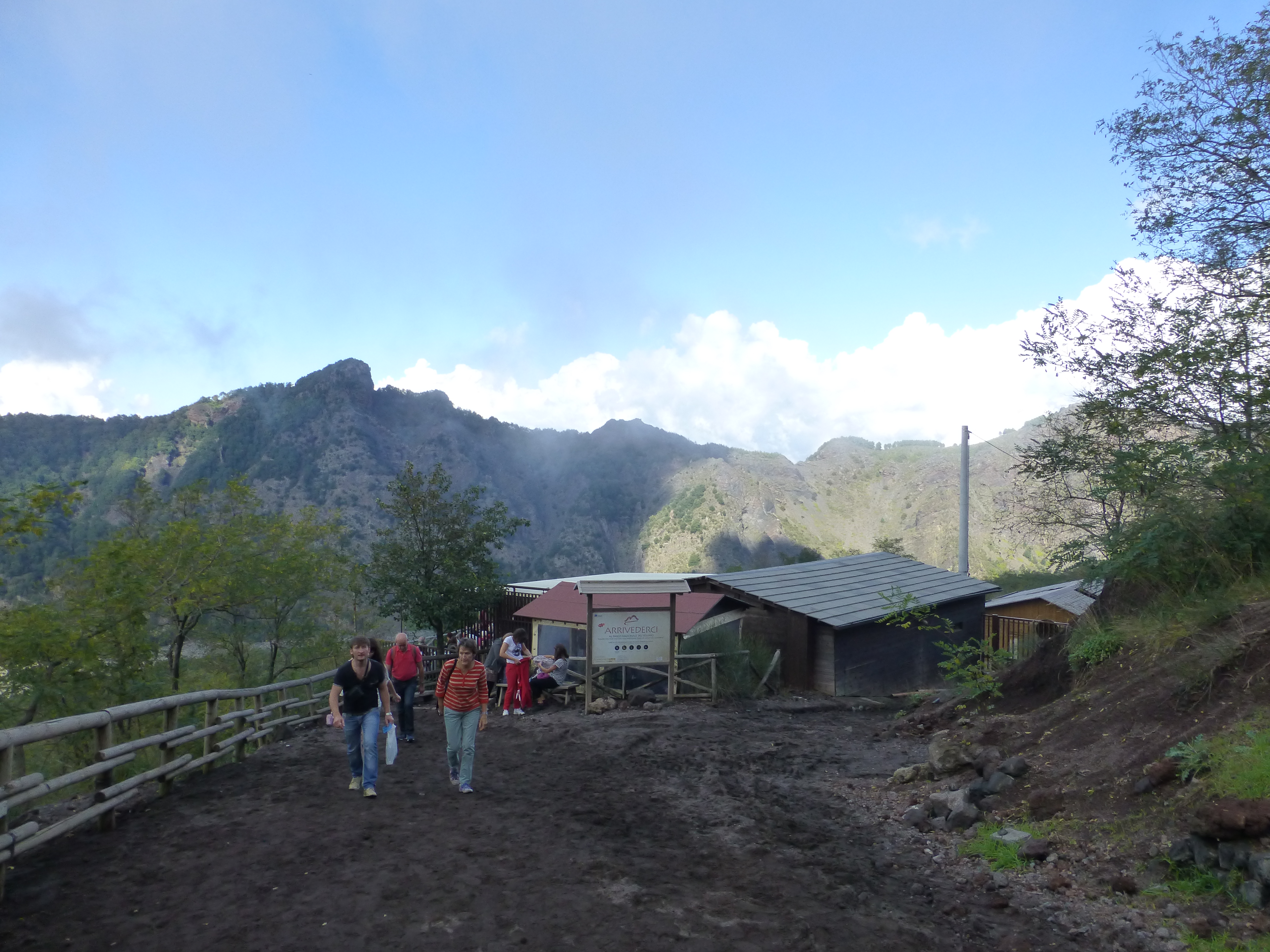 Climbing the Vesuvius at Ercolano, Italy Climbing the Vesuvius at Ercolano, Italy