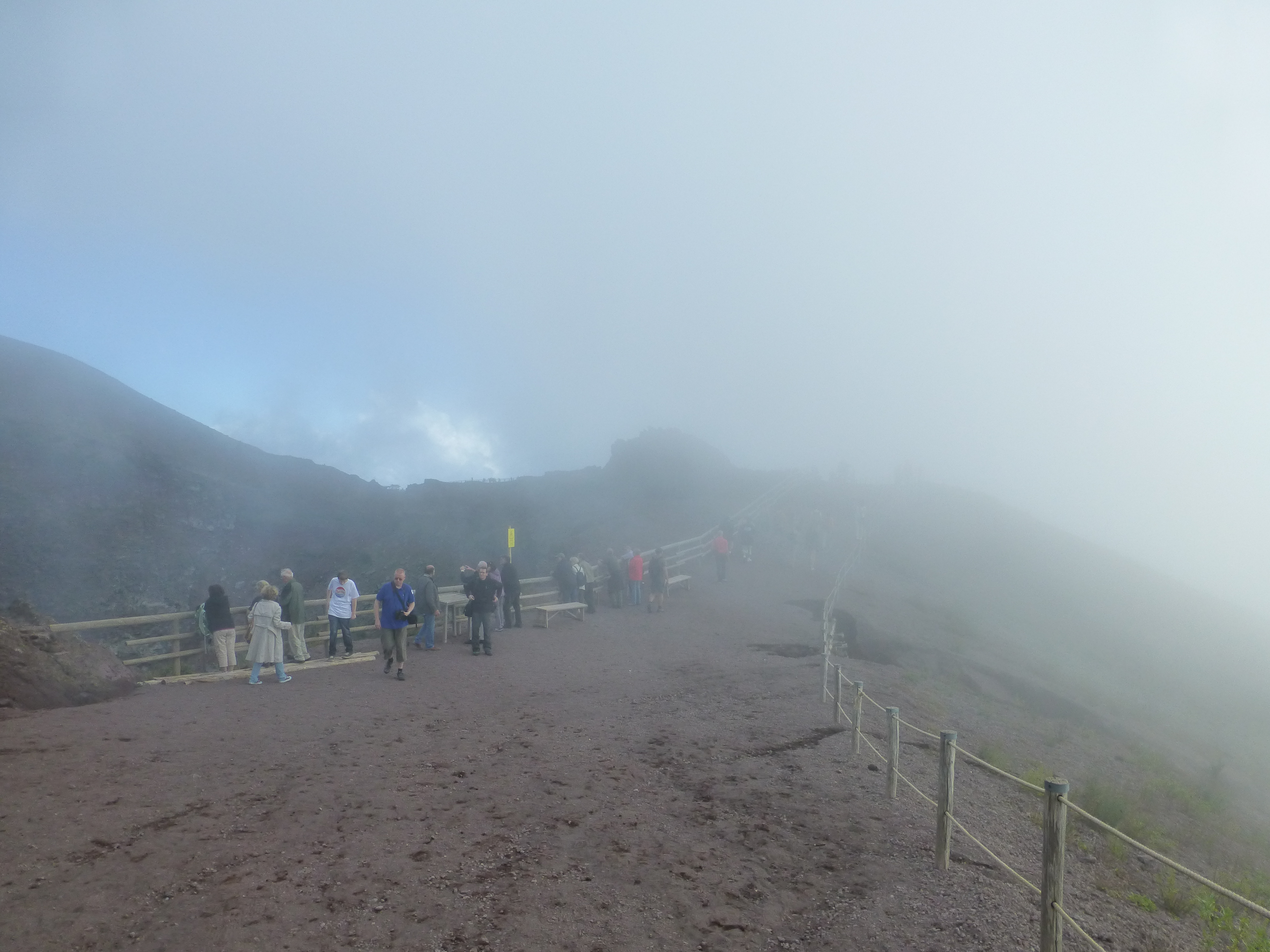 Climbing the Vesuvius at Ercolano, Italy Climbing the Vesuvius at Ercolano, Italy