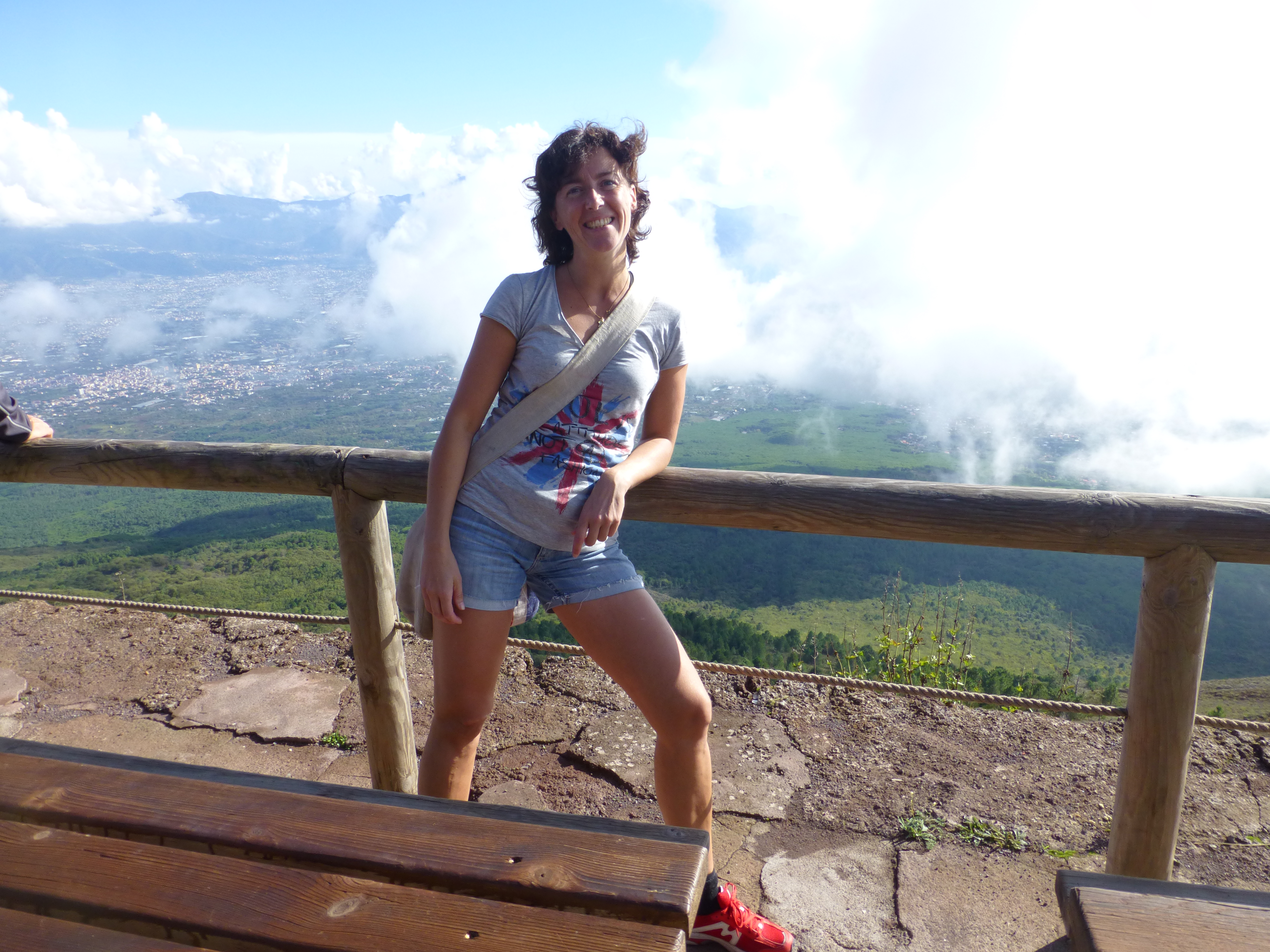 Climbing the Vesuvius at Ercolano, Italy Climbing the Vesuvius at Ercolano, Italy