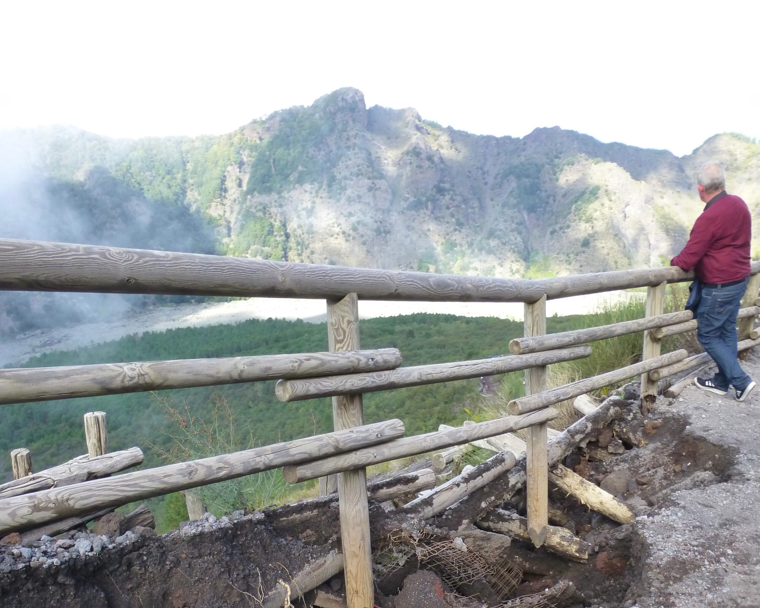 Climbing Vesuvius near Napoli - Italy