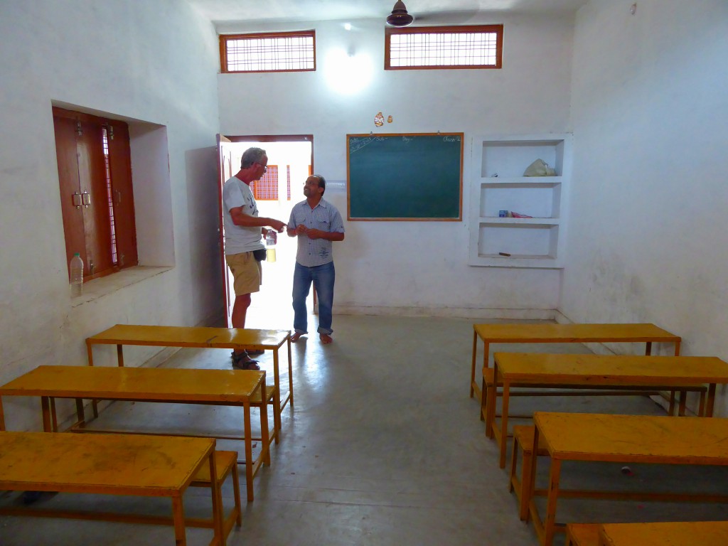 Donating to schools - Khajuraho - MP India