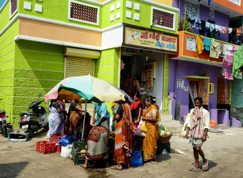 Het meest kleurrijke straatje van Chennai - Tamil Nadu, India