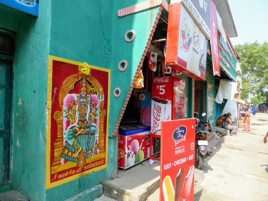 Het meest kleurrijke straatje van Chennai - Tamil Nadu, India