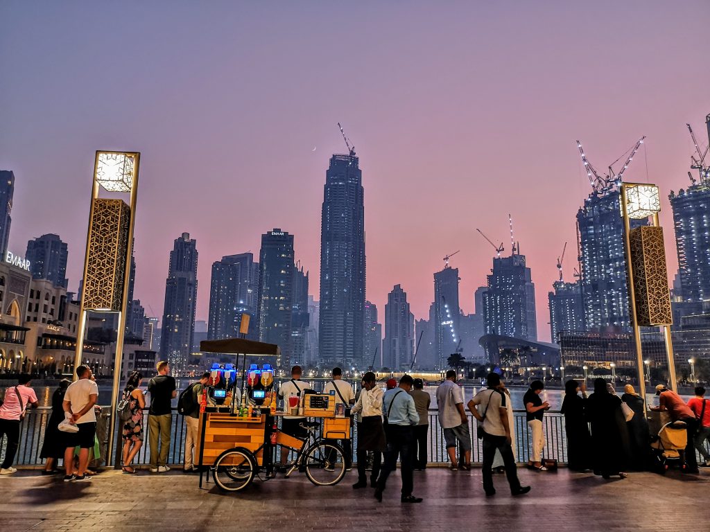 Sunset near Dubai Mall