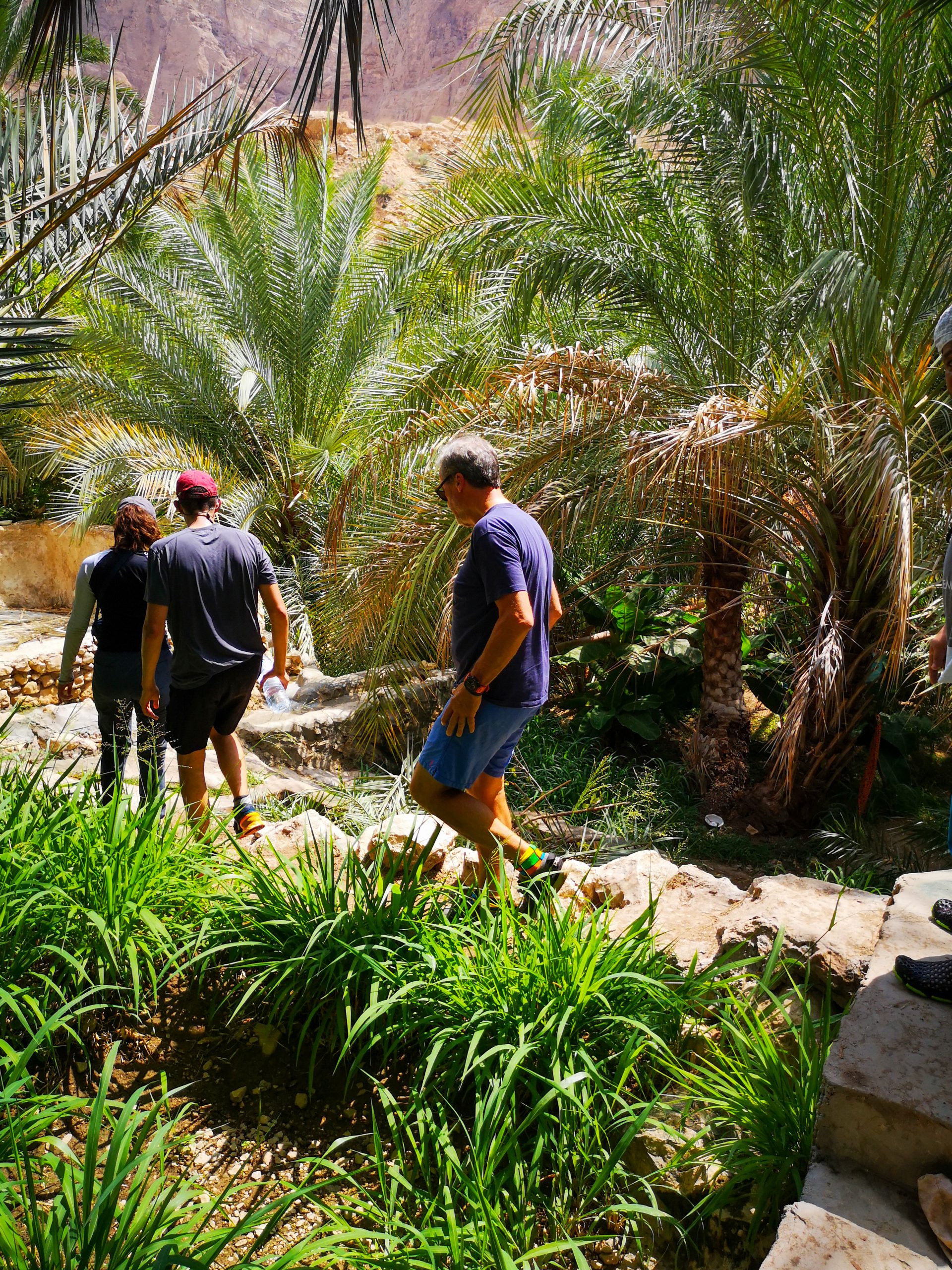 Hiking into the Wadi Tiwi, Oman Hiking into the Wadi Tiwi, Oman