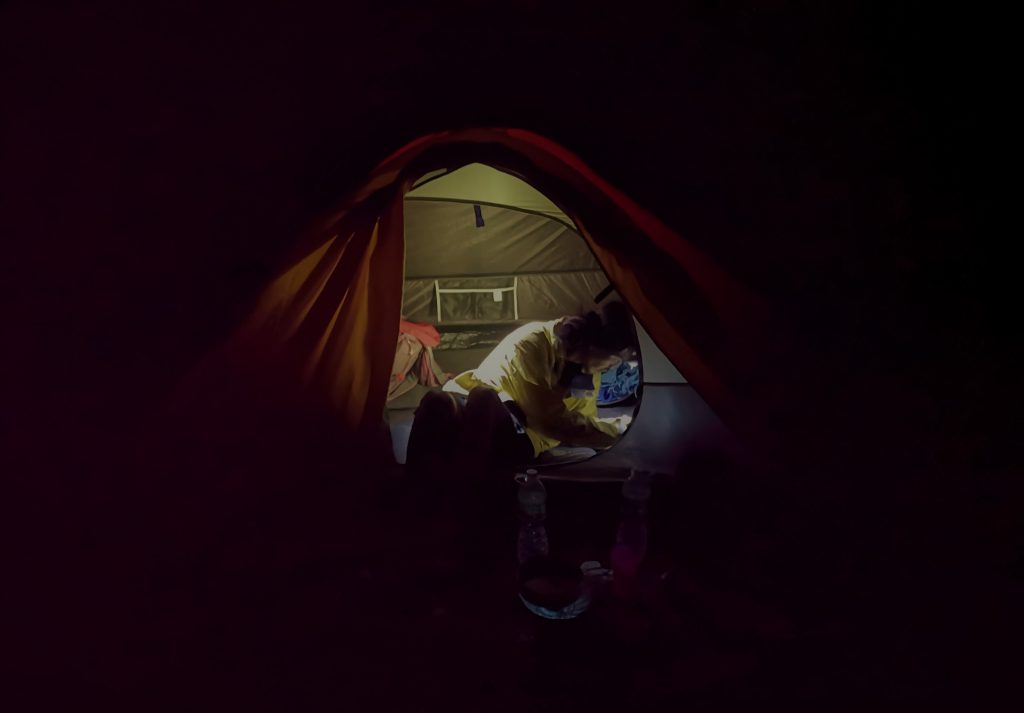 Camping on vulcano Gunung Marapi - Sumatra, Indonesia