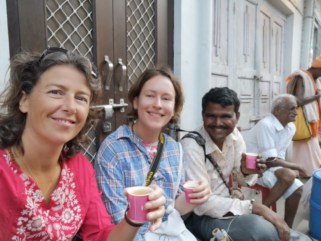 Lunchen bij Ram en Sarda net buiten Pushkar