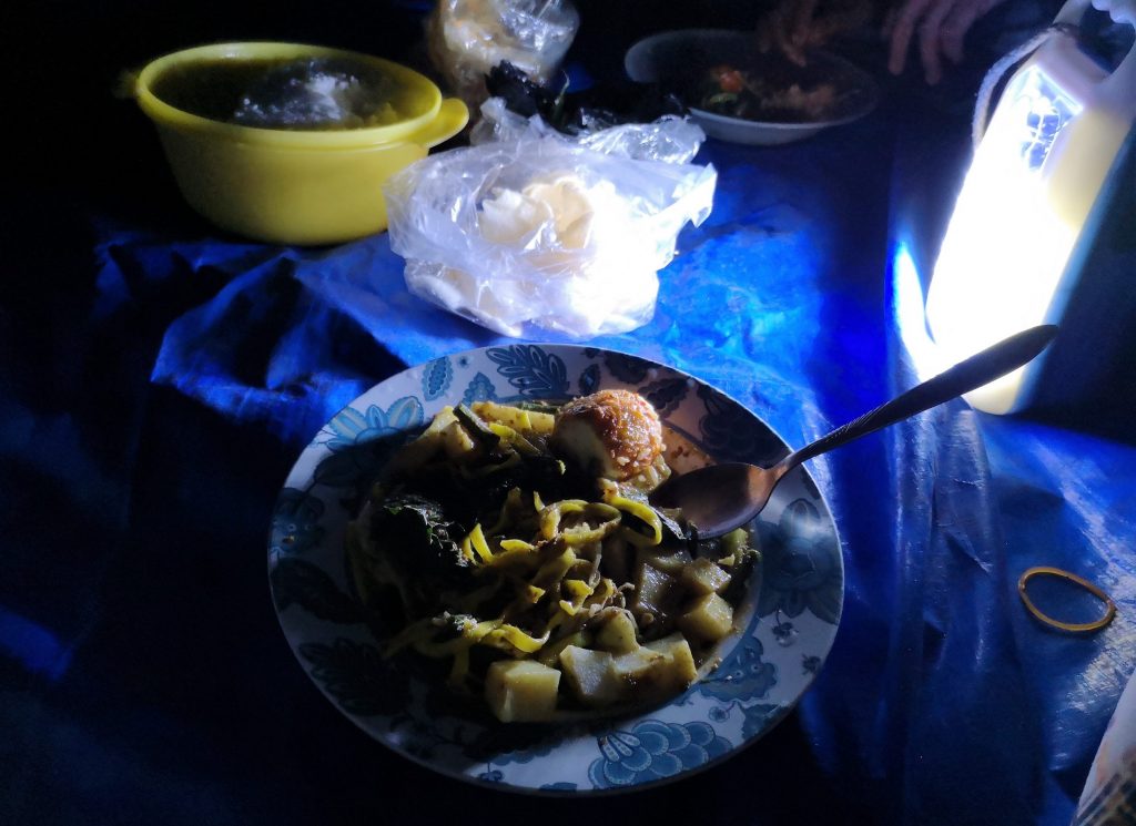 Dinner in a cave, Harau Valley