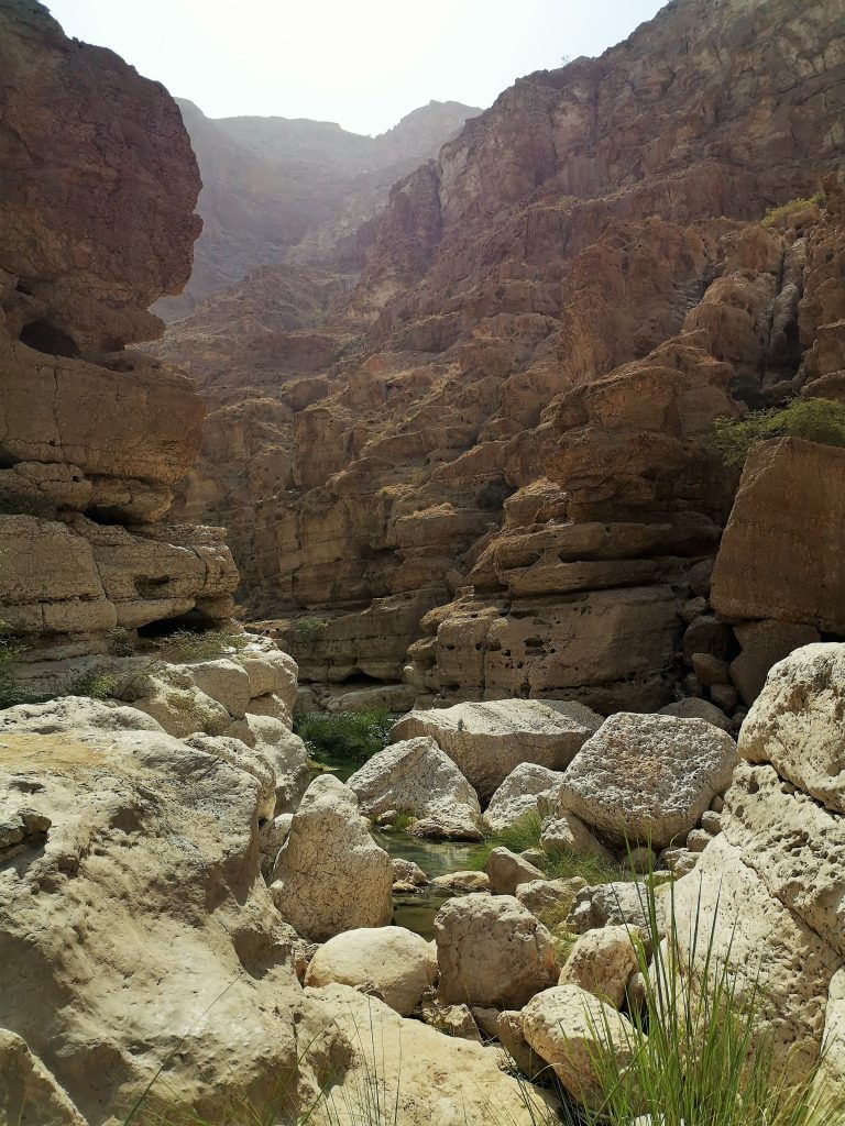 De kleuren van de Wadi Shab - Sur, Oman