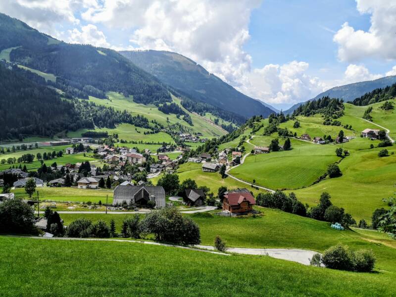 View on the valley - Alpe Adria Trail