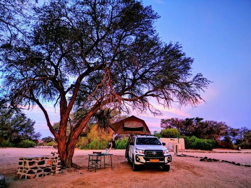 Kamperen in Namibië - Brandberg 