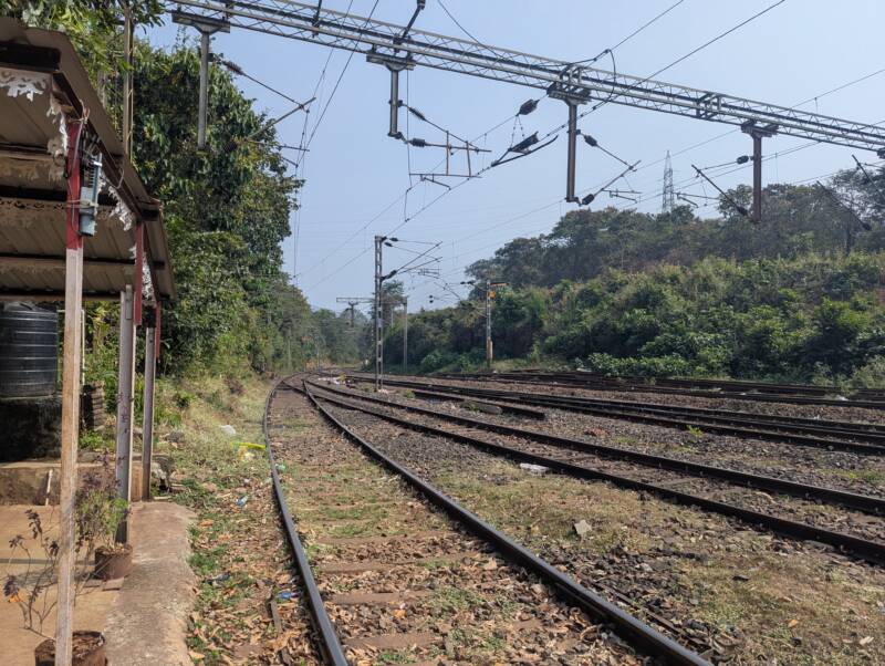 The railway track near the parc - Off limits for walking - Goa India