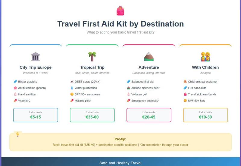 Travel Aid Kit Destination