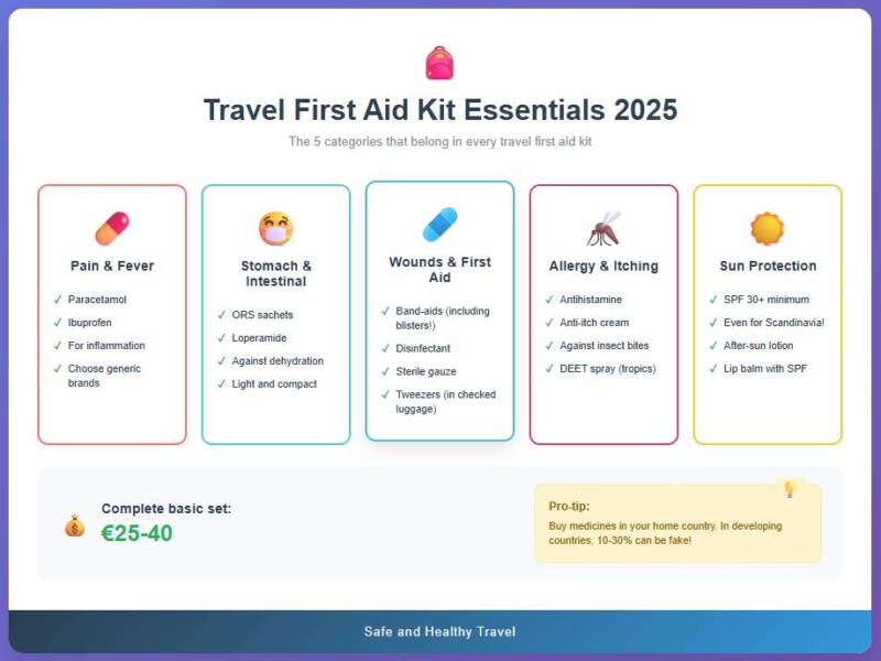 Travel First Aid Infographic