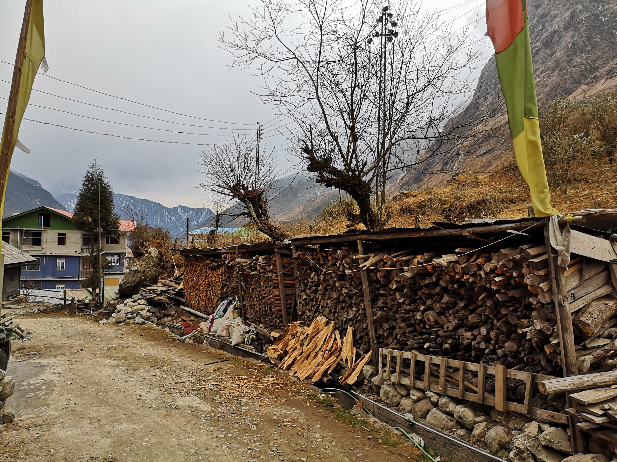 The street of the clean state of Sikkim