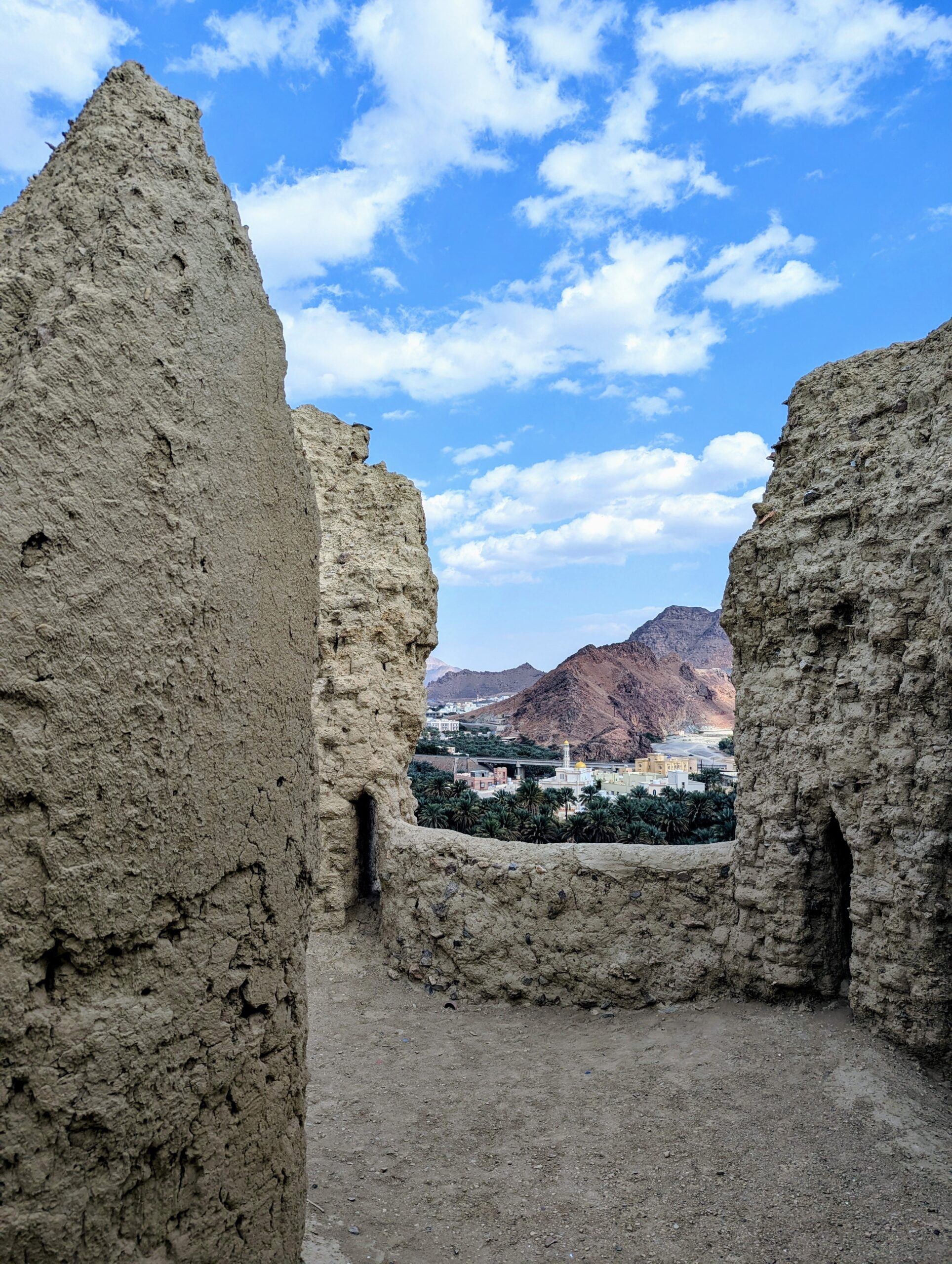 View over Fanja from Fanja Fort - Oman