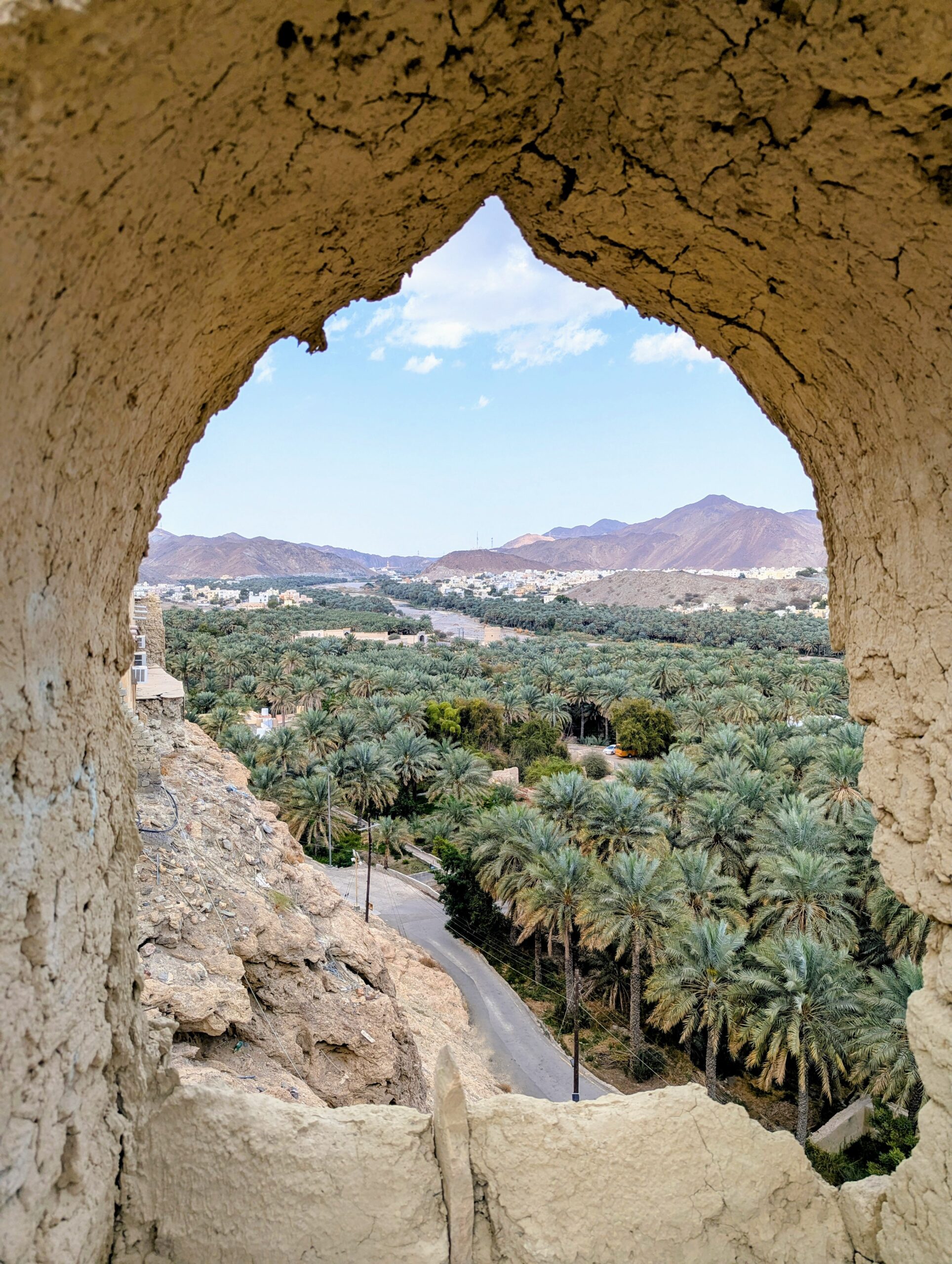 View over Fanja from Fanja Fort - Oman