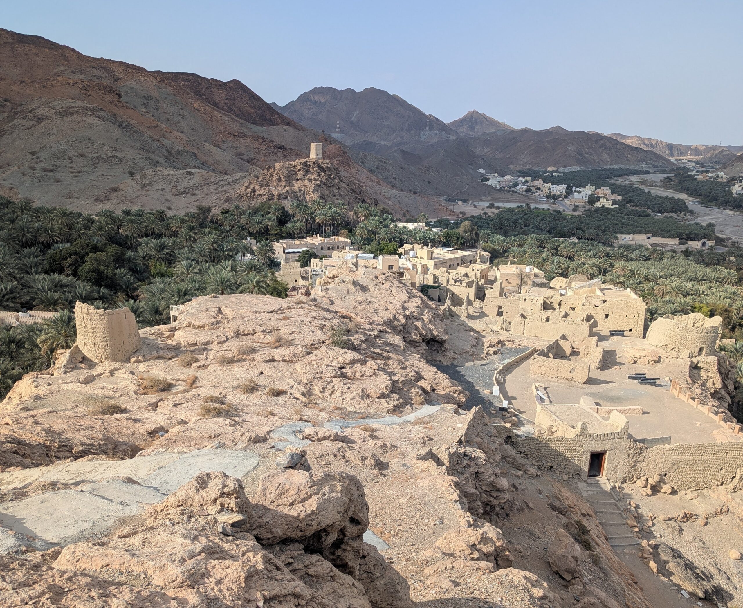 View over Fanja from Fanja Fort - Oman