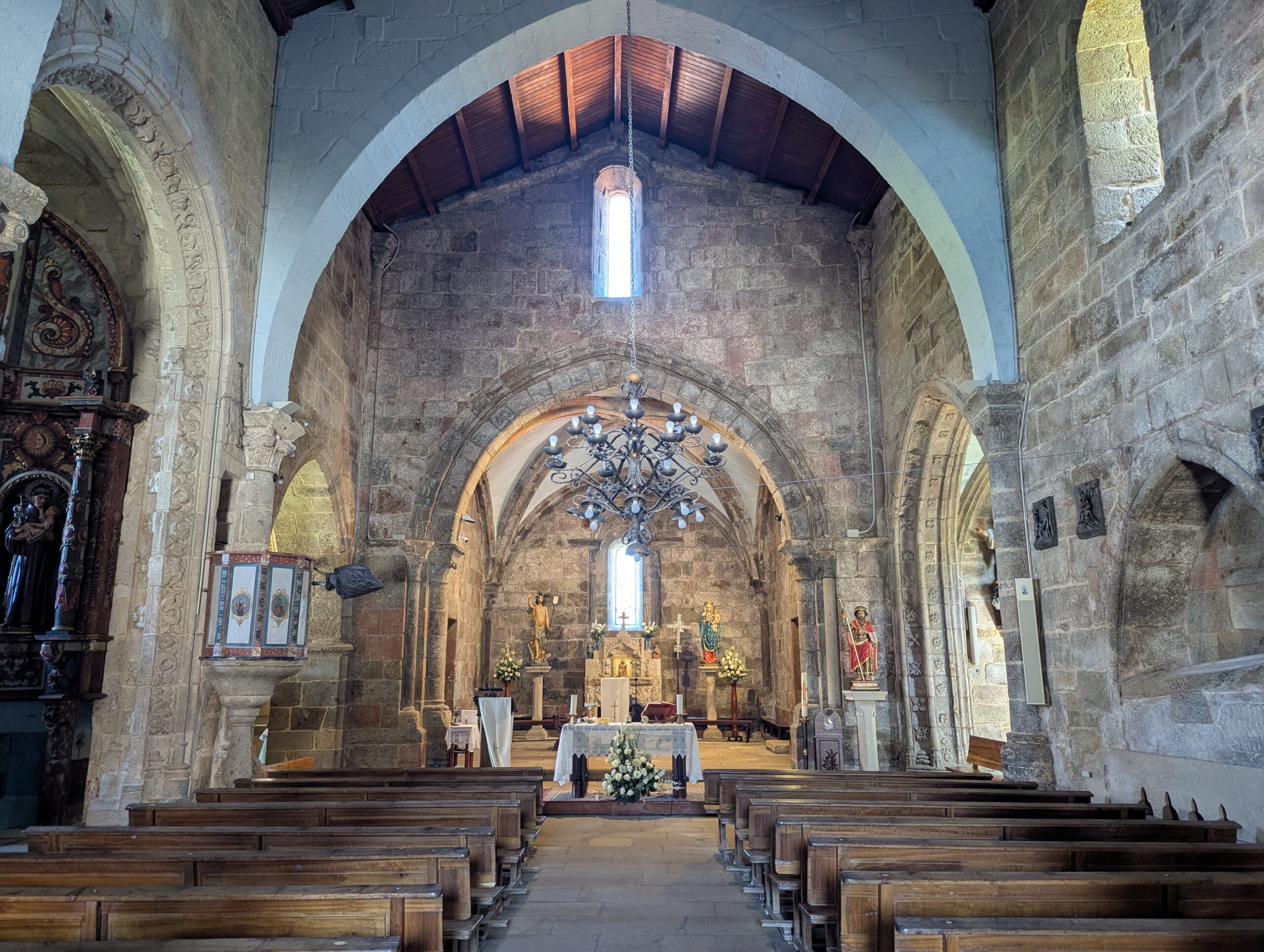 Iglesia de Santa María das Areas in Finisterre Spain
